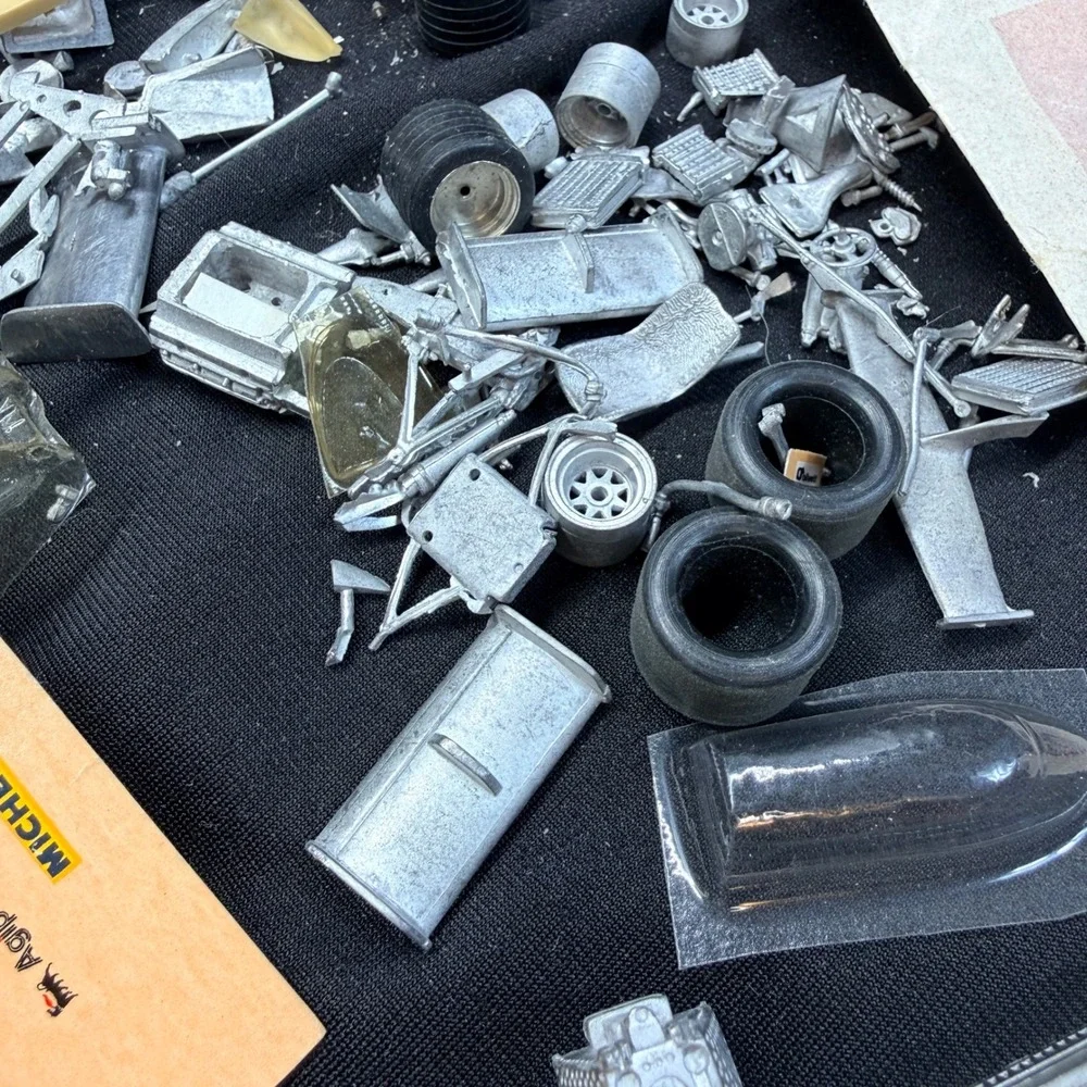 Vintage 1:43 Model Car Parts Lot White Metal Resin Ferrari FDS Porsche Builder